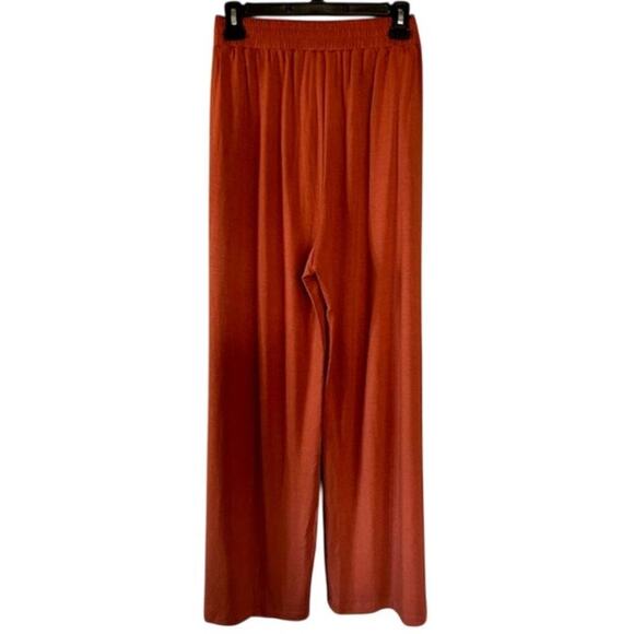 Matilda Jane Heart to Heart Warm Welcome Orange Wide Leg Pants, size Large - Picture 4 of 7